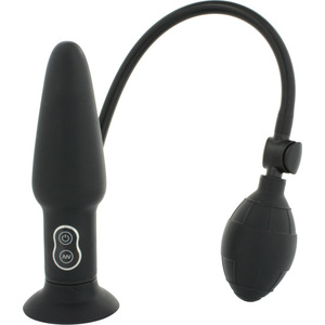 Pene Anal Hinchable Con Vibracion Negro