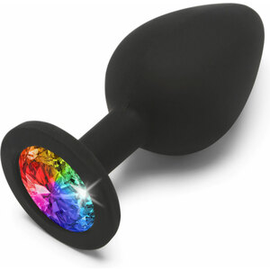 Rainbow Booty Jewel Mediano – Negro