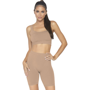 Conjunto Opaco Con Pantalones Ciclista – Caramelo