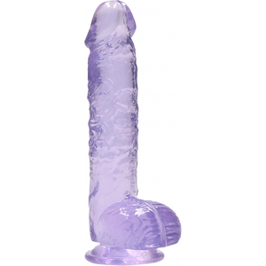 Pene Realistico Con Testículos 15 Cm – Morado