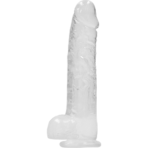 Pene Realistico Con Testiculos 23 Cm – Transparente