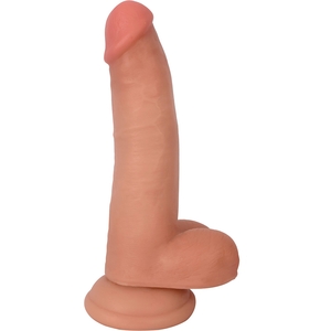 20 Cm Bareskin Pene Realistico Con Testiculos – Color Claro