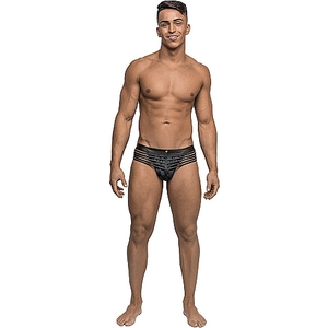 Slip Strappy Jock – Azul/negro