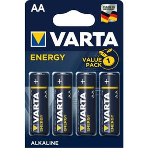 Blister 4 Pilas Alcalinas AA Energy