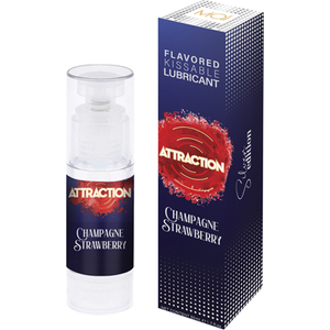 Attraction Lubricante Sabor Fresas Con Champagne 50 Ml