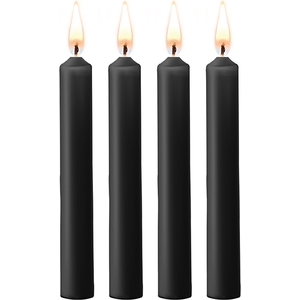 Teasing Wax Candles – Parafina – 4-pack – Negro