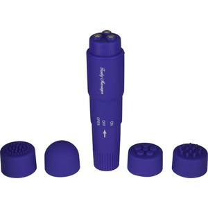 Estimulador Con Cabezales Intercambiables Lila