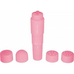Estimulador Con Cabezales Intercambiables Rosa
