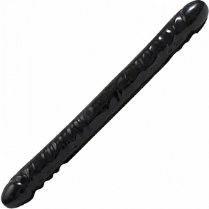 Pene Doble Con Venas Negro 45 Cm