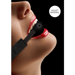 Mordaza Transpirable Ajustable DE Terciopelo Y Velcro