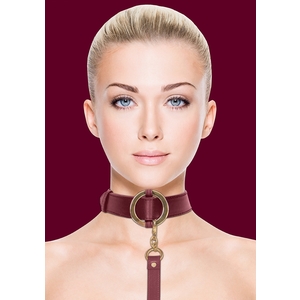 Ouch Halo – Collar with Leash – Burdeos