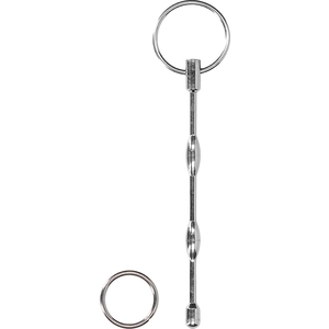 Urethral Sounding – Ribbed Plug with Ring