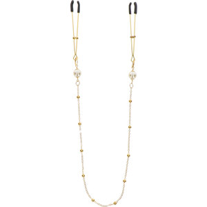 Taboom Pinzas Perla Y Cadena Deluxe – Dorado