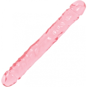 Crystal Jellies Pene Doble 30 Cm. Rosa
