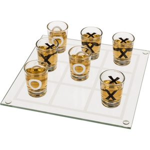 Juego Tres En Raya Para Beber Con 9 Vasitos 22x22 Cm
