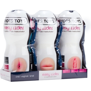 Masturbador Masculino Pack DE 3 Boca. Culo Y Vagina