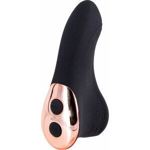 Finger Flirt Dedal Vibrador Recargable – Negro