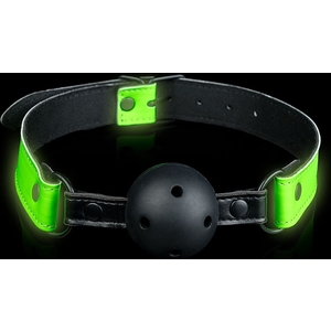 Ouch! – Mordaza Con Bola – Fluorescente – Glow IN the Dark