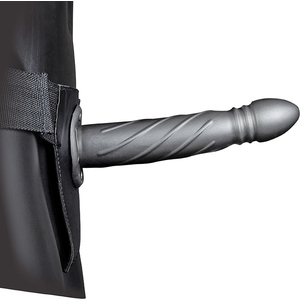 Ouch!-strap-on Hueco Trenzado – 8 / 20 Cm-metalizado