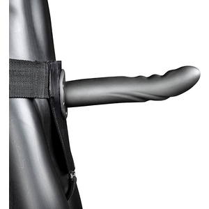 Ouch-strap-on Curvo Texturizado – 8 / 20 Cm-metalizado
