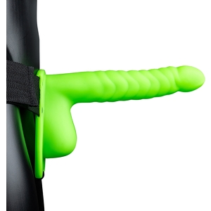 Ouch-strap-on Hueco Con Testículos – 8 / 21 Cm – Brilla En LA Oscuridad