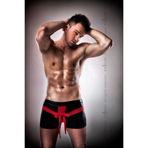 Mini Short Negro Con Lazo Rojo Negro