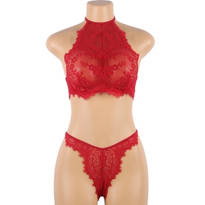 Conjunto Top Y Braguitas Rojo