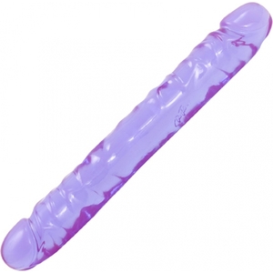 Pene Doble 30 Cm Jelly Morado
