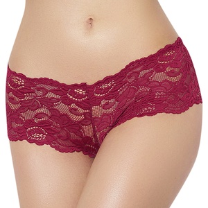 Braguitas DE Encaje Floral Rojo Sexy