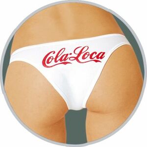 Braga Sexy DE Tejido Elastizado DE Algodon Liso Con Inscripcion Cola Loca En LA Parte Trasera Rojo