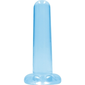Realrock – Non Realistic Dildo with Suction Cup – 5.3/ 13.5 Cm – Azul Transparente