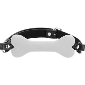 Ouch Puppy Play – Mordaza DE Silicona Hueso – Blanco