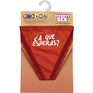 Tanga Rojo Chica ¿a Que Esperas?