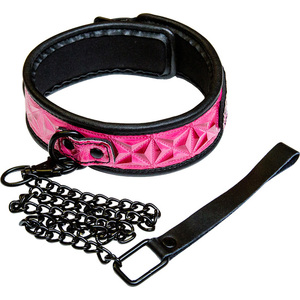 Sinful Collar Con Cadena Rosa