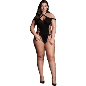 Le Désir-shade-leda Xiii – Body Con Escote Cruzado Y Tirantes – Talla Grande