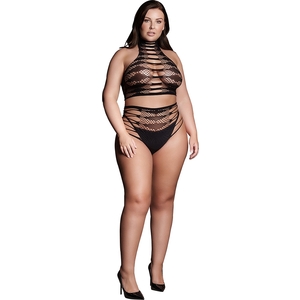 Le Désir- Shade-carpo Xlvi – Dos Piezas Con Cuello Alto. Crop Top Y Braguita – Talla Grande