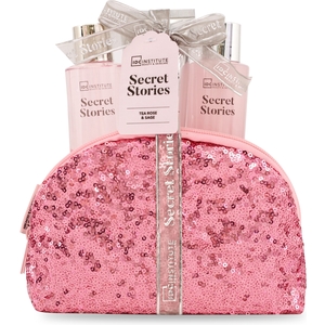 Set Neceser Lentejuelas Secret Stories Con 3 Piezas Cosméticas