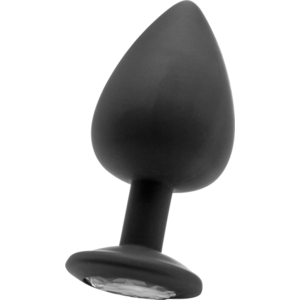 Extra Large Plug Diamante Negro