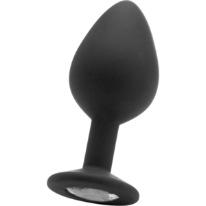 Large Plug Diamante Negro