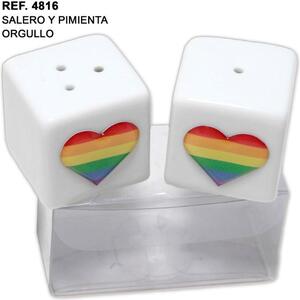 Salero Y Pimienta Ceramica Con Cozaron Lgbt