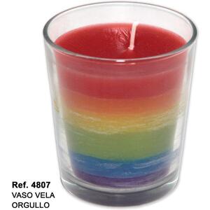 Vaso Vela Con LA Bandera Lgbt