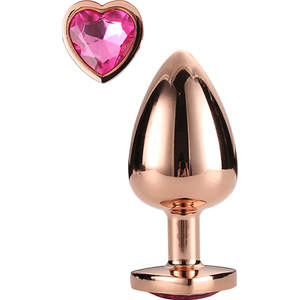 Gleaming Love Rose Gold Plug Small