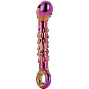 Glamour Glass Ribbed G-spot Dildo