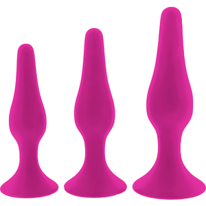 Flirts Curved Anal Training Kit Pink