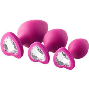 Flirts Anal Training Kit Gem Stone Pink