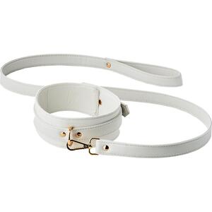 Blaze Elite Collar and Leash White