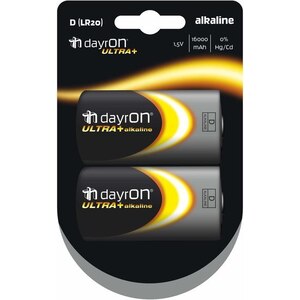 Pila Alcalina Lr20 1.5v Dayron Pack 2
