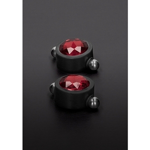 Pinzas Magnéticas Con Cristal Swarovski – Rojo