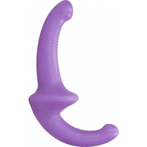 Dildo Con Arnés Sin Sujección Silicona – Morado
