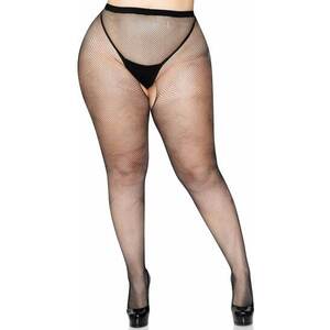 Leg Avenue Pantys DE Rejilla Con Abertura En LA Entrepierna Plus